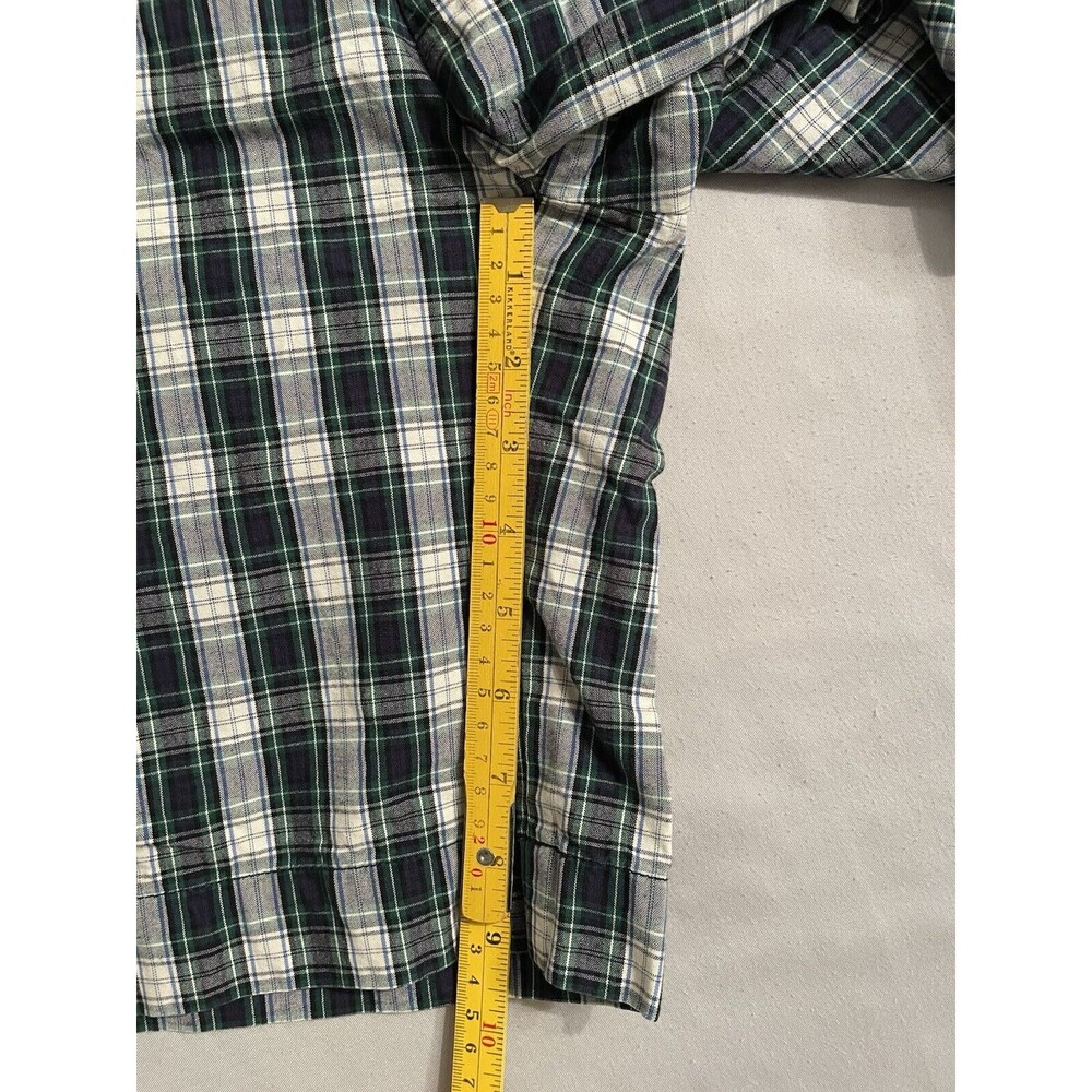 Polo Ralph Lauren Shorts Men Size 34 Green Plaid Flat Front Chino - Picture 4 of 8